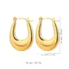 Wholesale Elegant Geometric/Heart/Waterdrop Solid 304 Stainless Steel Earrings Suitable For Women To Wear During Daily Commute Or Shopping