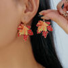 oly-2f562a4d3847f4b8c4b57801d0ce21ce Wholesale Maple Leaf Necklace Earrings