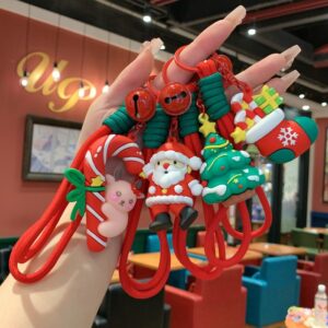 Wholesale Cute Christmas children's bag keychains and charms