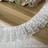 Wholesale Double-layer White Lace Pleated High-quality Clothing Collar Cuffs Lace Accessories Handmade DIY Clothing Decorative Fabric