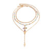 oly-2f688e0d3e59bf3a2a56607765126a39 Wholesale Cross Colored Crystal Stacking Necklace