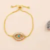 Wholesale Fashion Geometric Copper 18k Gold Plated Artificial Gemstones Bracelets In Bulk