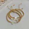 Wholesale Retro Cross Star Heart Shape Pearl Copper Bracelets In Bulk