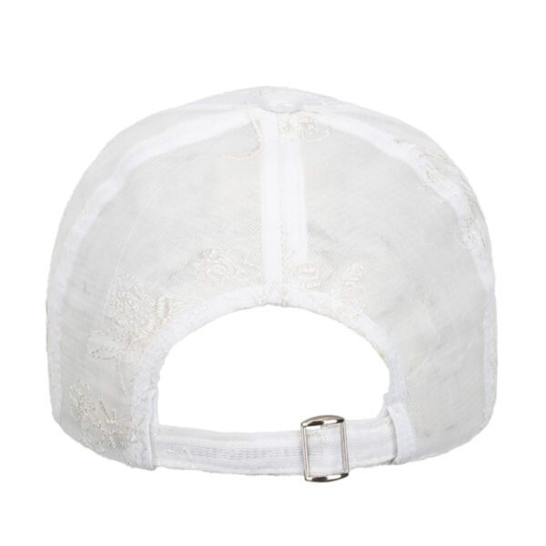Wholesale Summer hat Chinese wind silk mesh breathable lace embroidery hard top baseball cap travel shopping cap B1162