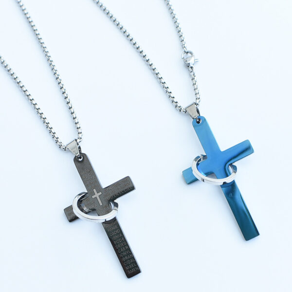 Wholesale Cross Necklace for Men, Stainless Steel