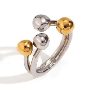 Creative Opening round Flower Heart Ring-Two colors