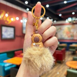 Brown fur ball [muyu kapi] / 8.6*5.5cm