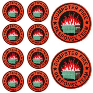 oly-2f9acb26e1907943fbc30def525c0aeb Wholesale Flame-shaped trash can embroidered fabric patch