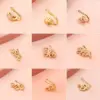 Fashion Star Moon Crown Copper Plating Zircon Nasal Splint 1 Piece Nose Pin