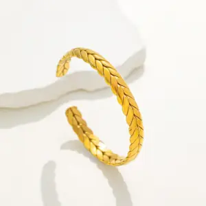【XKB0128】Wheat Ear Bracelet / Gold