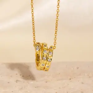 427 Gold Diamond-Studded Necklace