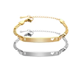 Simple Style Geometric 201 Stainless Steel 18K Gold Plated Stainless Steel Bracelets In Bulk