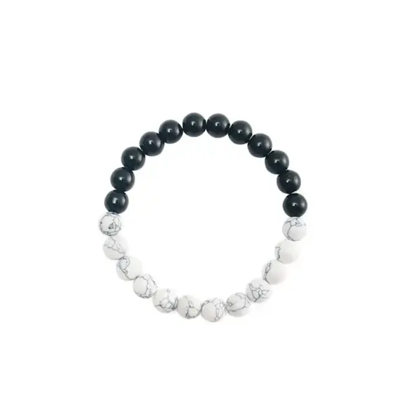 Wholesale Simple Style Color Block Stone Natural Stone Bracelet In Bulk