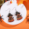 Wholesale Halloween Western-style Cute Cow Acrylic Earrings