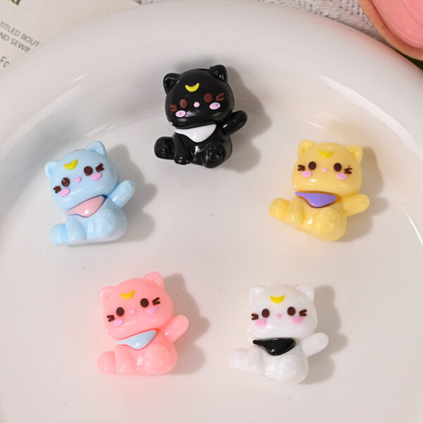 Wholesale Colorful Cute Cat Rubber Beads