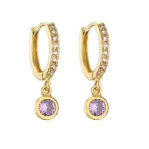 Gold Purple Diamond Pair