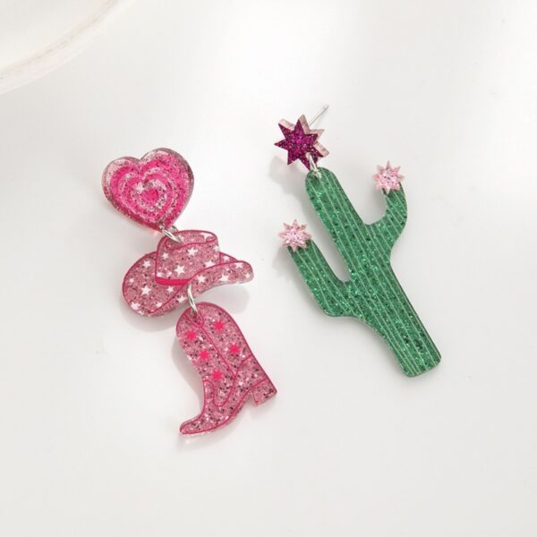 Wholesale Valentine's Day Peach Heart Earrings