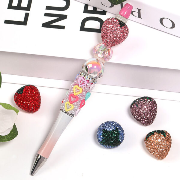 Wholesale Heavy Industry Strawberry Clay Diamond Ball DIY Beads