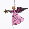 Wholesale Angel Metal Crafts Wind Bell Glass Painted Hanging Ornaments ZAKKA Creative Home Wind Bell Pipe Bell Pendant