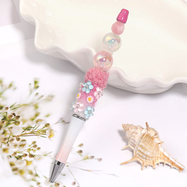 Wholesale 16mm Acrylic Luminous Fine Flash Small Beads DIY Beaded Pen Accessories Bracelet Necklace Beads