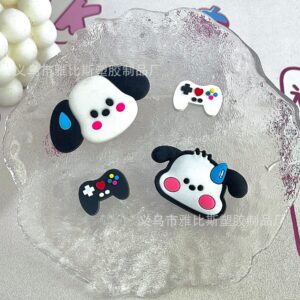 Wholesale Pvc Soft Glue Medium Size Sweaty Puppy Accessories DIY Shoes Charms