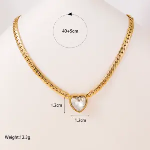 White Zircon Necklace