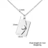 Wholesale Fashion Envelope Stainless Steel Pendant Necklace Stainless Steel Necklaces
