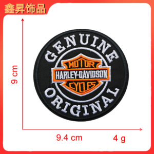 Heated hot melt glue*orange black*round*harley-davidson*height 9*9.4cm