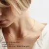 Wholesale PVD Coated 14K Gold Rose Gold Real Gold Plated Customization Laser Engraving Rectangle Titanium Steel Simple Style Waterproof Non Tarnish 304 Stainless Steel Layered Necklaces