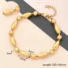 Wholesale Casual Simple Style Round Oval Solid Color 304 Stainless Steel 18K Gold Plated Bracelets In Bulk