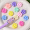 Wholesale Acrylic Cream Candy Color Small Flower Beads