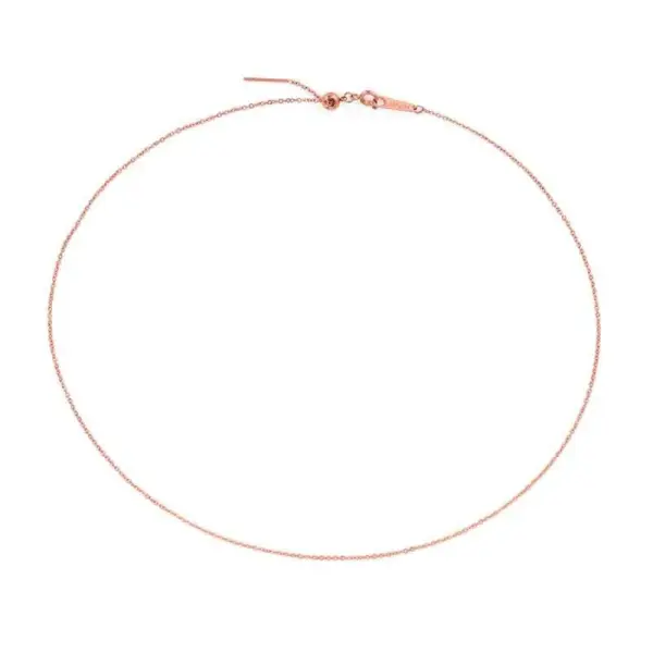 PVD Coated 14K Gold Real Gold Plated U Shape Stainless Steel Simple Style Waterproof Non Tarnish 304 Stainless Steel Necklace