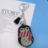 Wholesale Cartoon Christmas Penguin Diamond Set Keychain