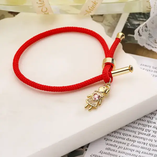 Wholesale Simple Style Commute Heart Shape Copper 18k Gold Plated Zircon Bracelets In Bulk