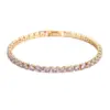 European Hip Hop 4.0 Zircon Bracelet For Men And Women Hot Sale Simple Fashion Tennis Bracelet Wholesale