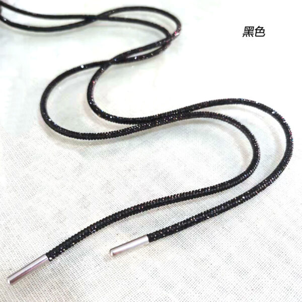 oly-305b74b7ee8738eef31b5e8c88d8f034 Wholesale Rhinestone shoelace trendy personality round full diamond shoelace colorful crystal diamond shoelace hat rope rhinestone strap rhinestone chain