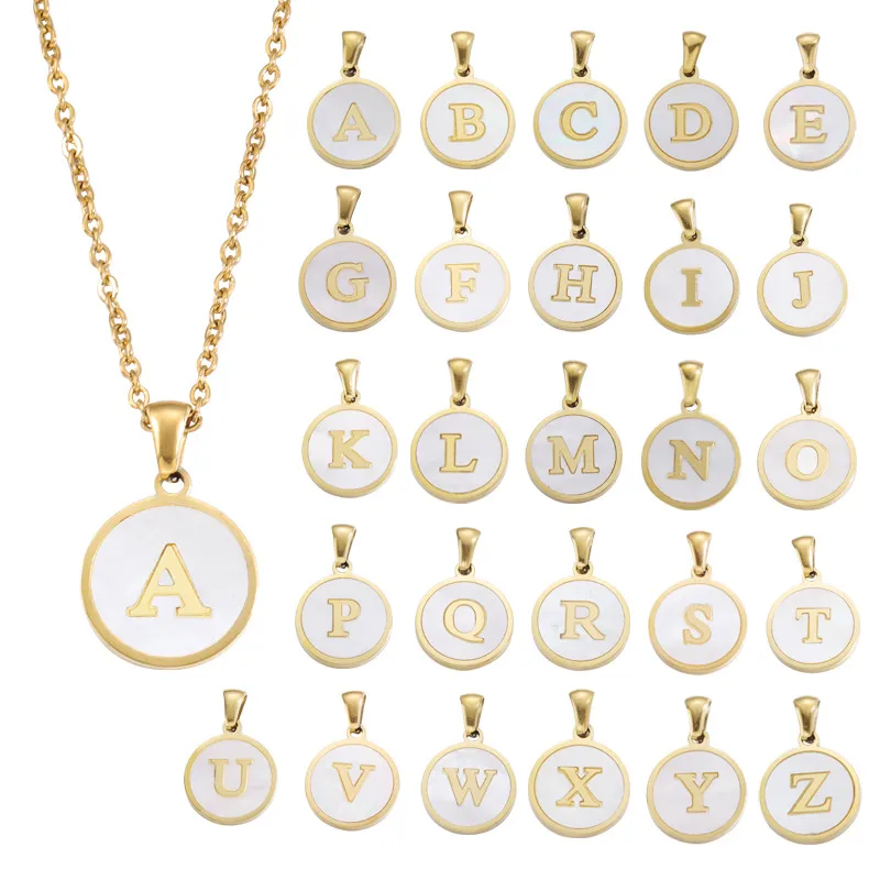 Wholesale Fashion Round Stainless Steel Pendant Necklace