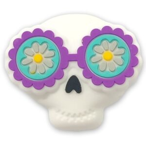 Halloween [sunglasses skull-z] silicone beads
