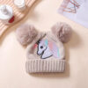 Wholesale Children's Knit Hat for Autumn and Winter, New Style and Double Pom-Poms, Warm Winter