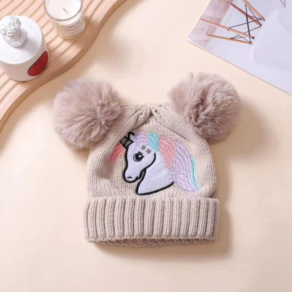Wholesale Children's Knit Hat for Autumn and Winter, New Style and Double Pom-Poms, Warm Winter