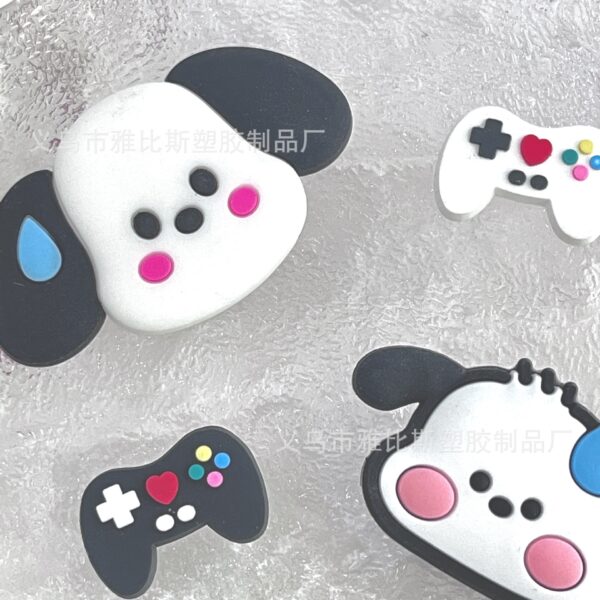 Wholesale Pvc Soft Glue Medium Size Sweaty Puppy Accessories DIY Shoes Charms