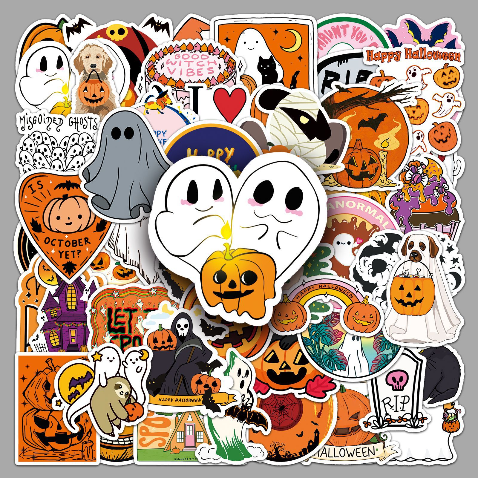 Wholesale 50PCA/PACK Graiti Personality Cartoon Holiday DIY Sticker