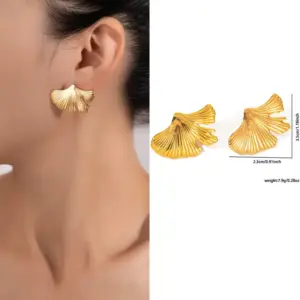 Ginkgo Leaf Earrings