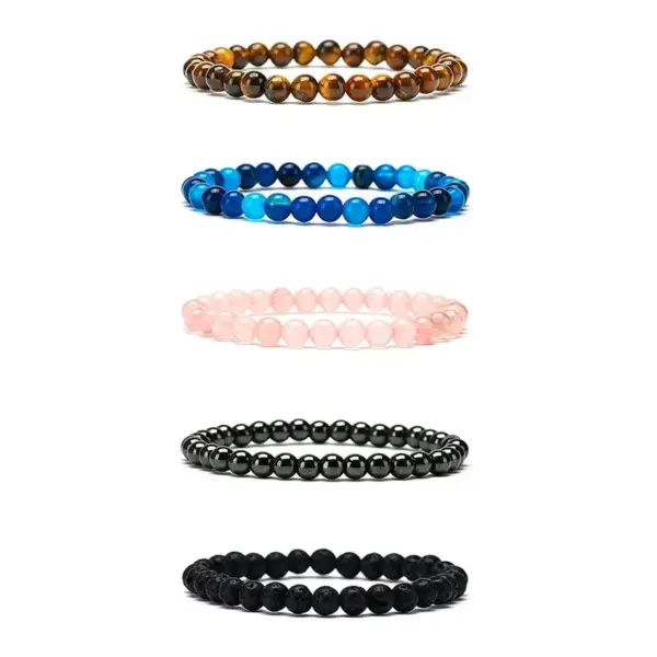 Wholesale Fashion Geometric Natural Stone Beaded Bracelets