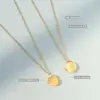 Wholesale PVD Coated Real Gold Plated Geometric Titanium Steel Fashion Waterproof Non Tarnish Necklace