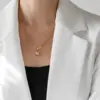 oly-309f156944eb01161386782b9f536abf Wholesale PVD Coated Real Gold Plated 18K Gold Heart 304 Stainless Steel Titanium Steel Waterproof Non Tarnish 304 Stainless Steel Titanium Steel Necklace