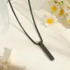 Wholesale Jewelry Casual Elegant Simple Style Geometric Rectangle 304 Stainless Steel 18K Gold Plated Box Chain Pendant Necklace