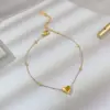 Wholesale Fashion Heart Shape Titanium Steel Plating Women's Anklet
