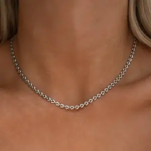 Silver Love Necklace 45cm
