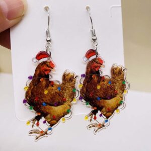 Creative Acrylic Earrings for Christmas - 012